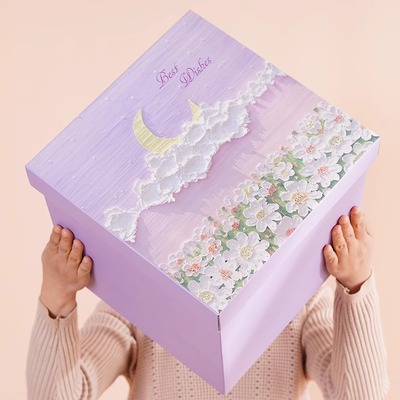 大号送女友3D油画礼物盒礼物盒