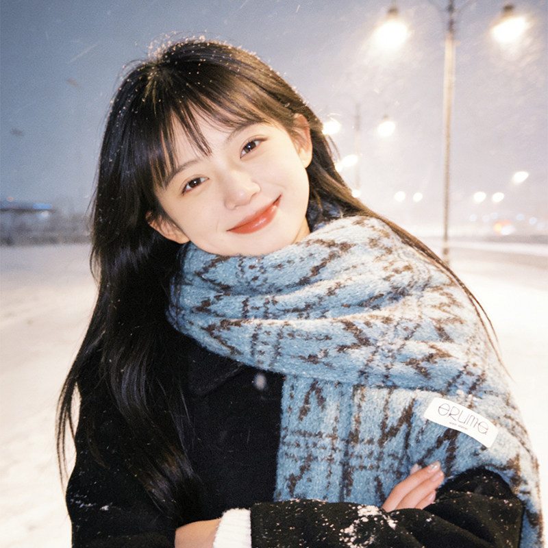 费尔岛复古提花针织围巾女冬季氛围感拍照出片保暖防寒围脖高级感,服饰配件/皮带/帽子/围巾,围巾/丝巾/披肩,淘宝优惠券,粉丝福利购,淘宝优惠卷