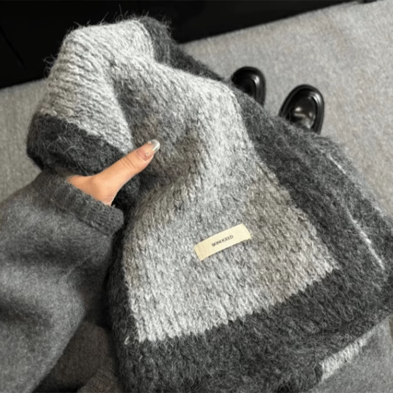 高级感灰色显白2025新款秋冬保暖围巾女百搭针织毛线围脖骑车