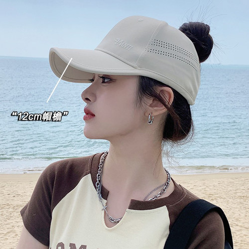 韩系夏季遮脸遮阳棒球帽可高马尾