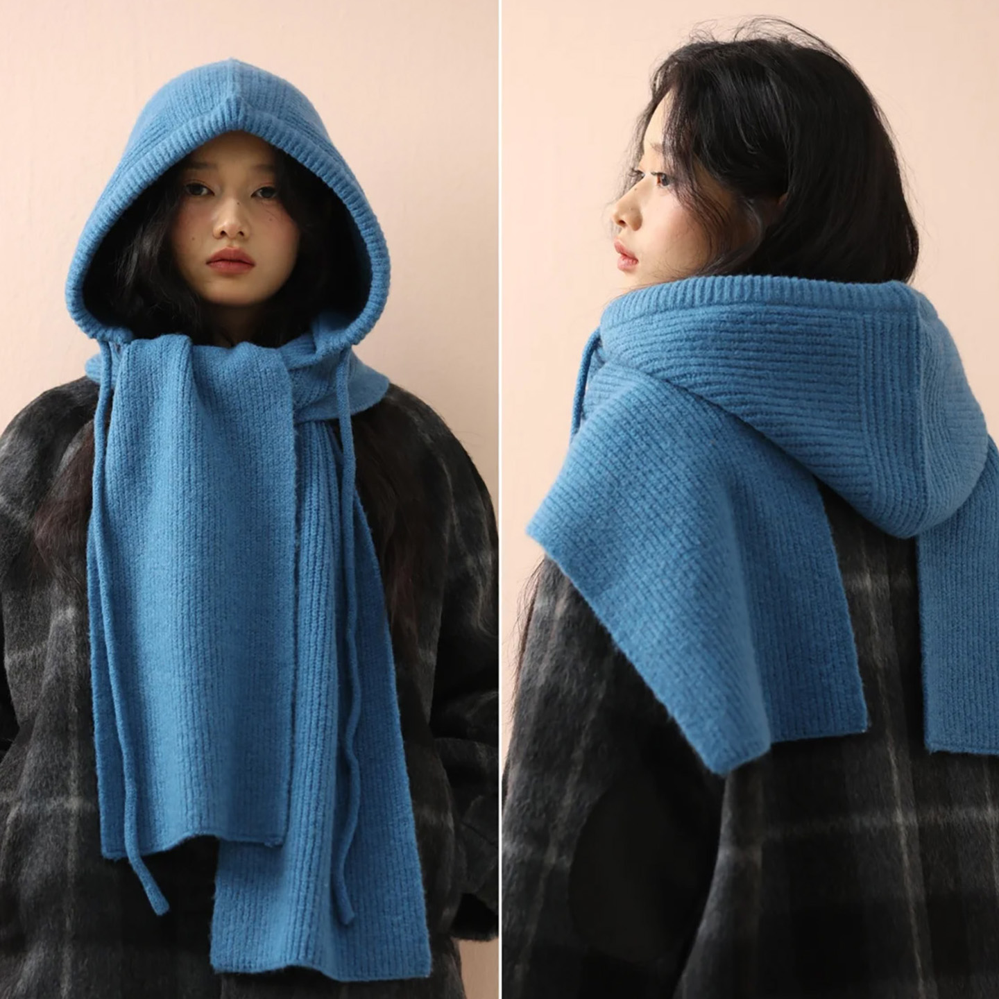 2025新款红色巴拉克拉法针织帽