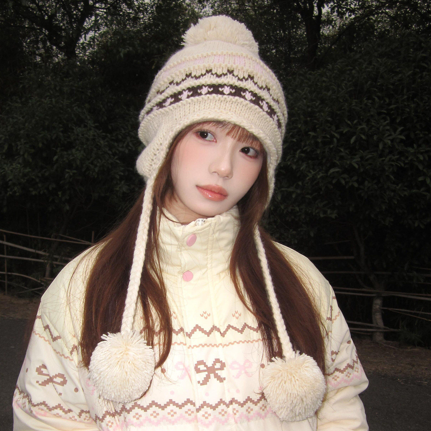 费尔岛风毛球针织雷锋帽子女冬季加厚保暖针织帽显脸小休闲毛线帽,服饰配件/皮带/帽子/围巾,帽子,淘宝优惠券,粉丝福利购,淘宝优惠卷