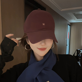 软顶休闲简约时尚 韩系百搭大头围棒球帽子女秋季 2025新款 鸭舌帽潮