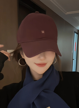 韩系百搭棒球帽子女显脸小鸭舌帽