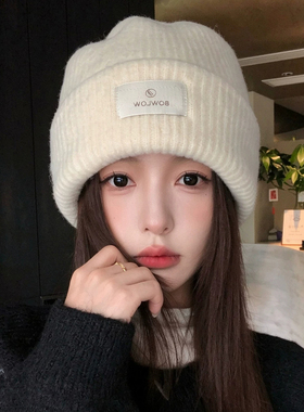冬季女大头围保暖护耳防寒针织帽