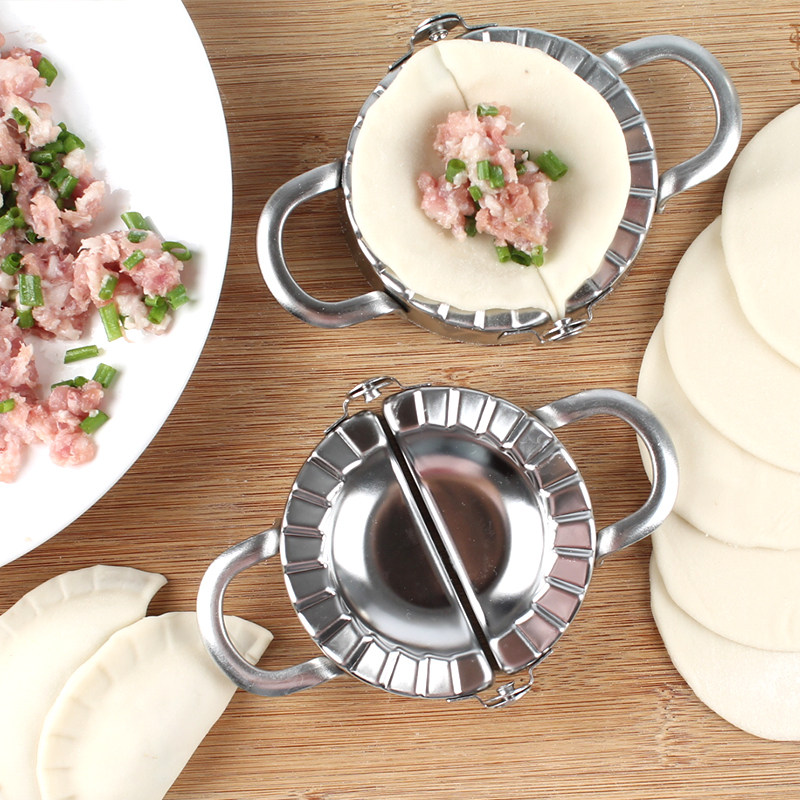 304不锈钢包饺子器手动捏水饺模具花形家用饺子皮模具捏饺子神器