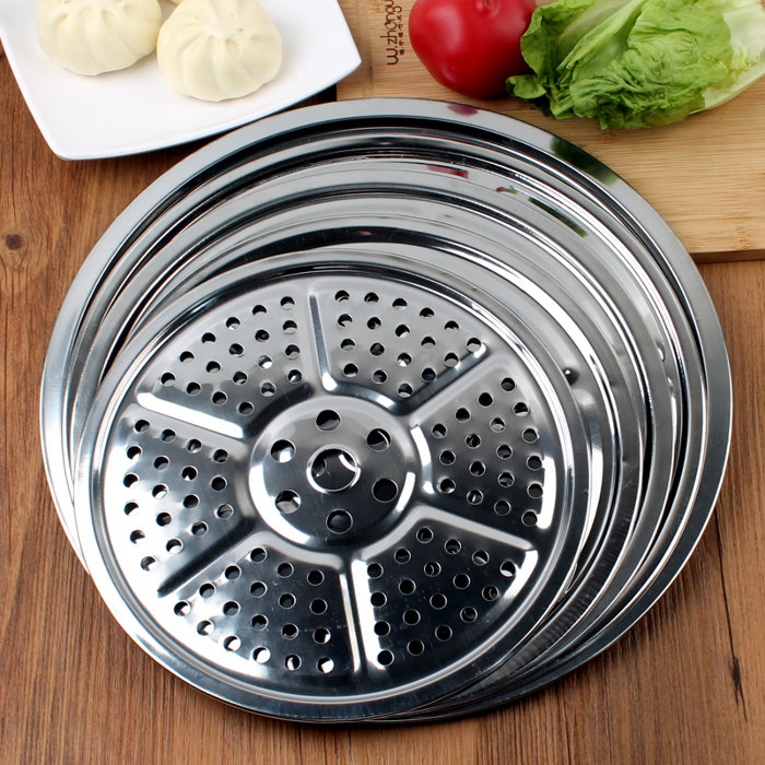 不锈钢蒸片包子馒头蒸笼垫蒸锅蒸架蒸盘蒸屉蒸架子蒸格篦子28cm