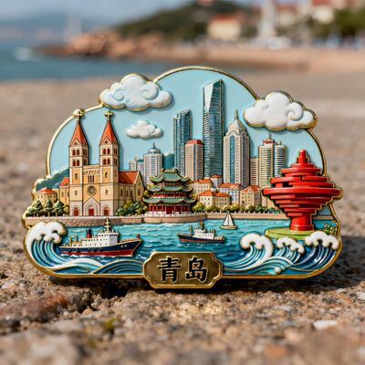 青岛文创冰箱贴旅游纪念伴手礼