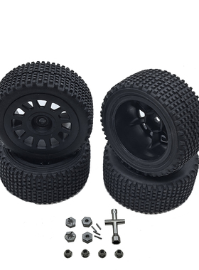 JJRC Q130C四驱短卡越野车配件原厂轮胎M4防松螺母金属六角套扳手