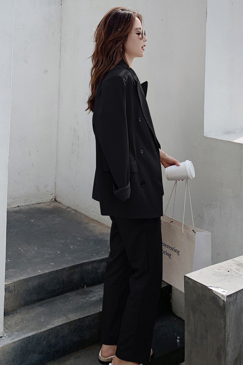 现货!2021春职业外套休闲宽松西服套装166-8816P125控198红色,女装西装,茜茜公主
