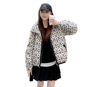 2023冬季新款新款现货轻薄时尚印花羽绒服166-6639P220K308图片