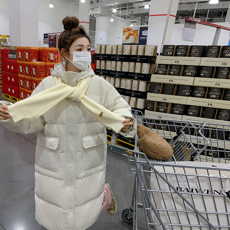 2023冬季新款现货送围巾长款90绒羽绒服166-2302P280K398,女装羽绒服,茜茜公主
