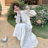 2025春夏现货雪纺米色花边连衣裙166-2505P135K198，女装连衣裙，茜茜公主