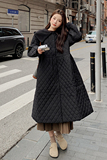 2023冬装现货菱形格棉服外套166-9976P185K268，女装棉衣/棉服，茜茜公主