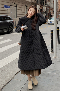 2023冬装现货菱形格棉服外套166-9976P185K268图片