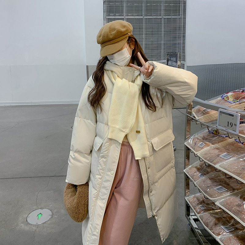 2023冬季新款现货送围巾长款90绒羽绒服166-2302P280K398,女装羽绒服,茜茜公主