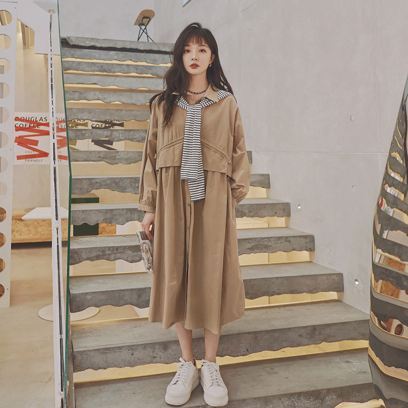 高级感卡其色连衣裙女小众设计春装2025年新款爆款披肩裙子,女装连衣裙,茜茜公主