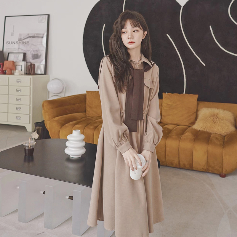 2022春季现货新款披肩长袖连衣裙166-8682P105K158，女装连衣裙，茜茜公主