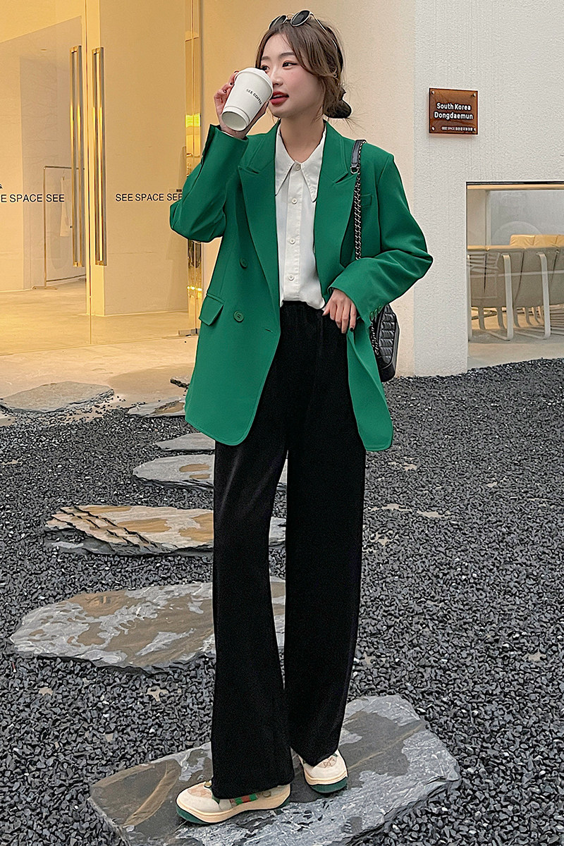2023春季现货草绿色西装166-8691P115K168,女装西装,茜茜公主