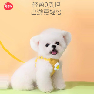 包邮狗狗春夏透气外出牵引绳背心式遛狗遛猫绳比熊胸背小型犬宠物