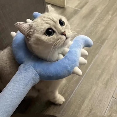 猫咪讨伐棒70cm长杆逗猫棒毛绒抓猫叉耐抓耐咬互动型宠物专用玩具