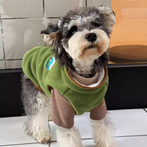 狗狗猫咪秋冬加绒马甲泰迪比熊博美雪纳瑞宠物保暖中小型犬衣服