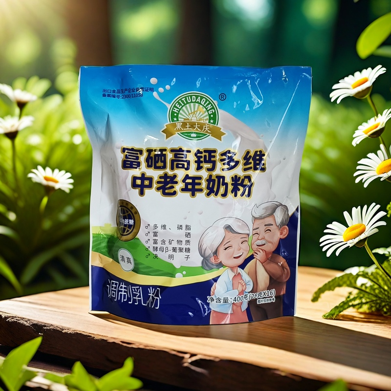 黑土大庆富硒高钙多维中老年奶粉400克独立包装营养饮品