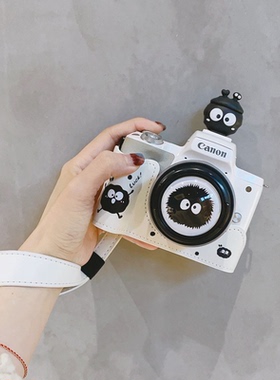 可爱白色煤球ZVE10皮质底座M100半套适用佳能r50索尼zv1f富士xt50