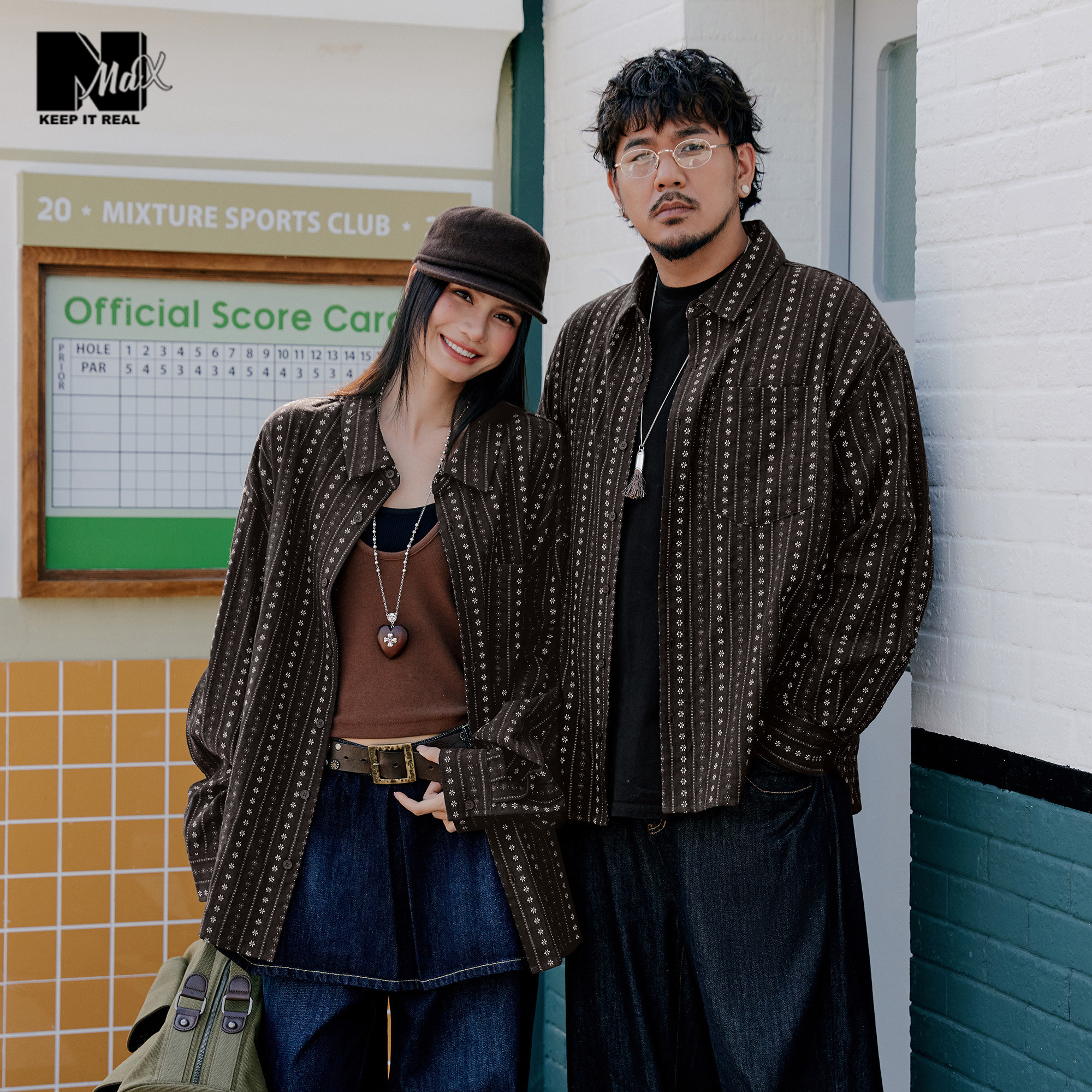 NMAX大码潮牌男装26年春季新款美式刺绣条纹休闲长袖衬衫宽松衬衣,男装,衬衫,淘宝优惠券,粉丝福利购,淘宝优惠卷