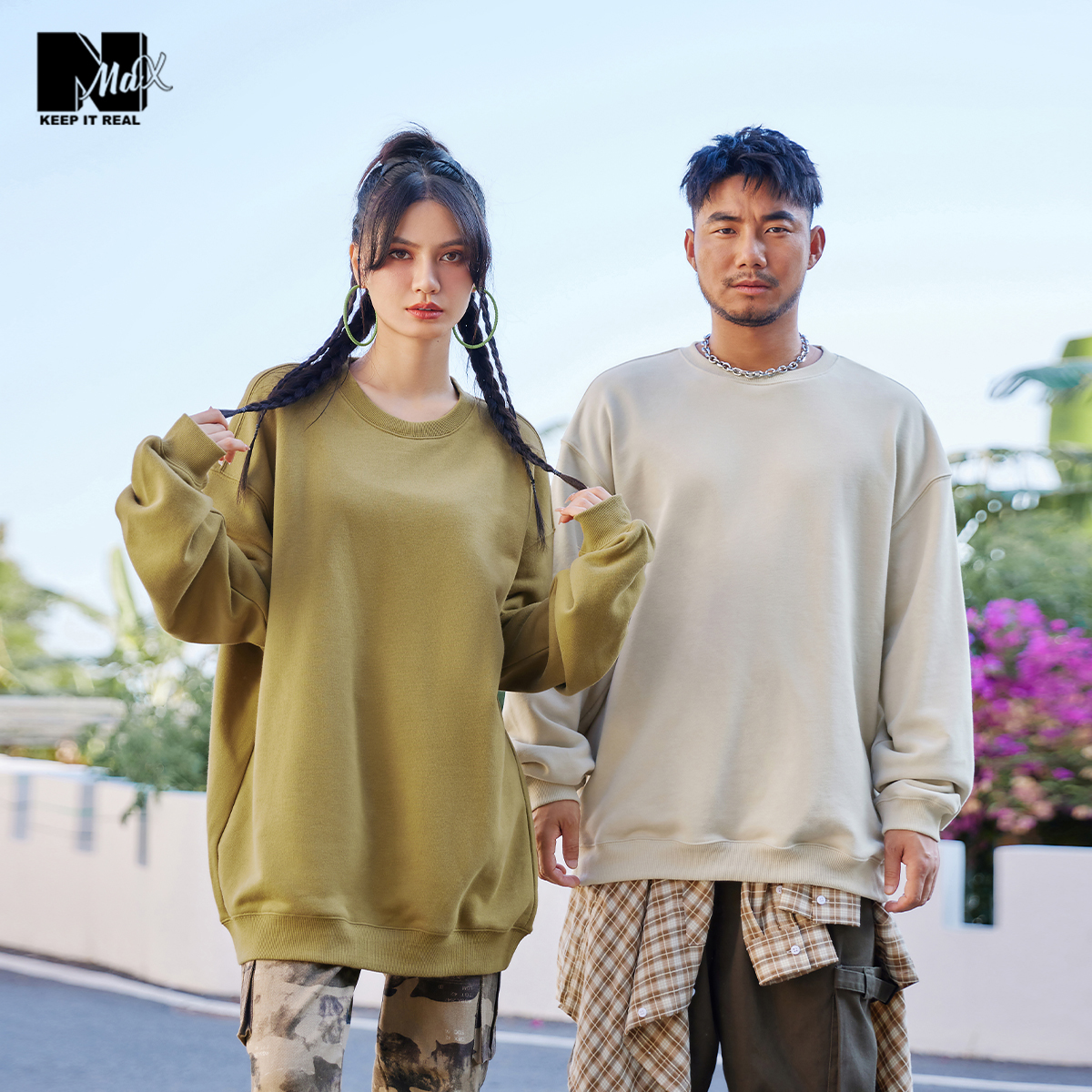 大码休闲运动宽松卫衣