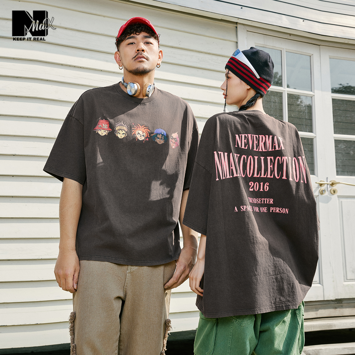 趣味手绘印花短袖T恤N-MAX