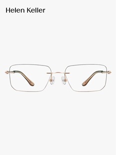 海伦凯勒新款 方框美边近视眼镜女可配度数轻颜镜防蓝光K2002