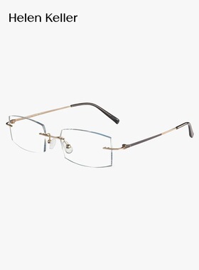 海伦凯勒新款美边近视眼镜男可配度数轻颜防蓝光时尚休闲K2004