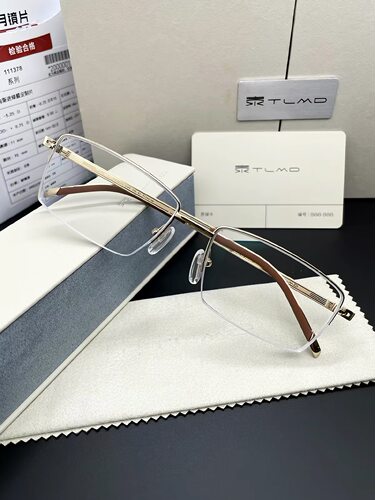 TLMD泰勒梅德纯钛男士商务镜框 半框近视眼镜架 专柜同款121-1003