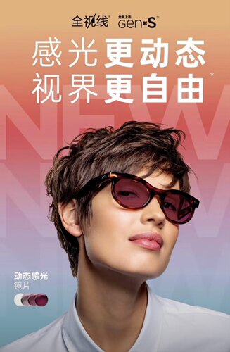 依视路（ESSILOR）全视线第九代变色膜岩膜洁膜致定制镜片+镜架