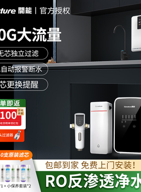 开能奔泰纯水机RO反渗透家用500G直饮净水机厨房自来水过滤器
