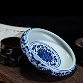 陶瓷花盆艾灸缸笔洗缸 复古多功能 景德镇烟灰缸大号 家用客厅中式