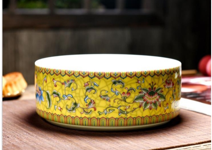 2025创意高端珐琅时尚陶瓷烟灰缸大码 中式家用复古轻奢多功能缸