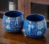 创意时尚 烟灰缸大容量高深防灰家用客厅桌面多功能陶瓷垃圾果皮缸