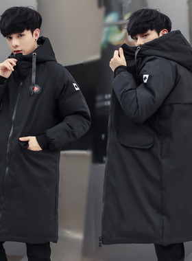 棉衣男冬季中长款加厚羽绒棉服外套男装韩版潮流防寒保暖大码棉袄