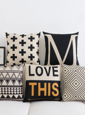 Pillows on the couch pillow pillow ins modern Nordic light