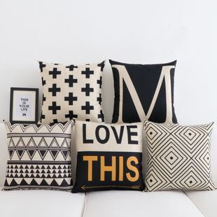 Pillows on the couch pillow pillow ins modern Nordic light