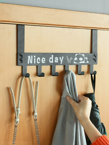 Hook On The Door Creative Nail-free Door No Trace Coat Rack