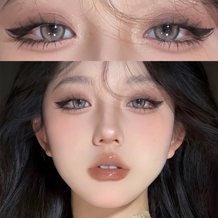 买1送1】灰色美瞳半年抛清透无锁边女欧美混血正品大牌隐形眼镜qy