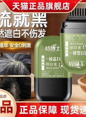 羚博士美发棒批发不易晕染脱色遮发笔持久盖白发神器自带齿梳3HT
