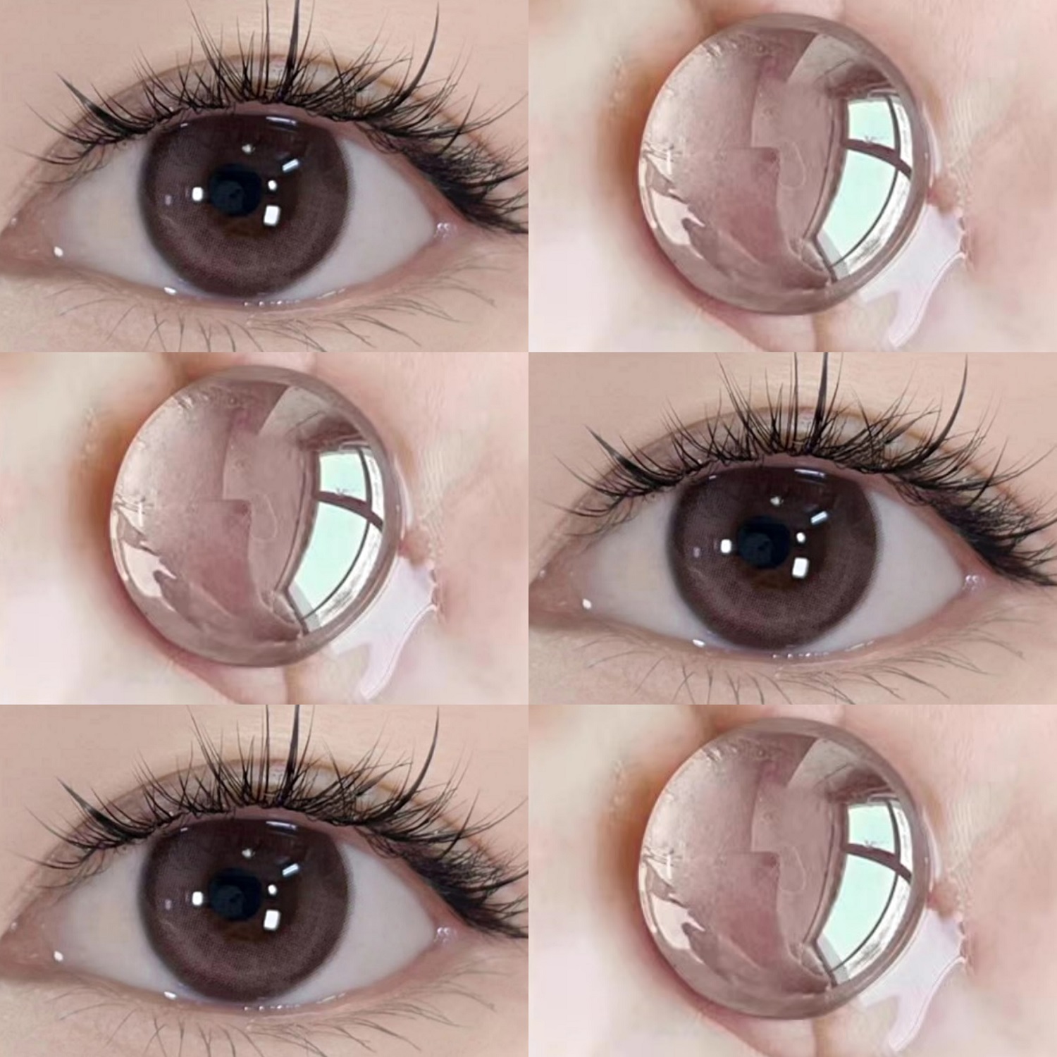 kira fairy美瞳脆玻璃半年抛大小直径三明治工艺混血隐形眼镜JYP