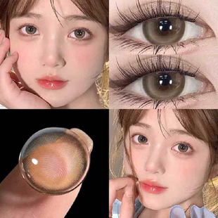 korea美瞳半年抛大小直径三明治工艺旗舰店隐形眼镜微混血2tb