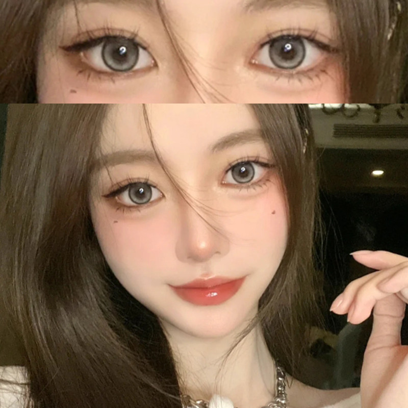 财阀千金美瞳日抛美瞳肉松团子10片装旗舰店隐形眼镜