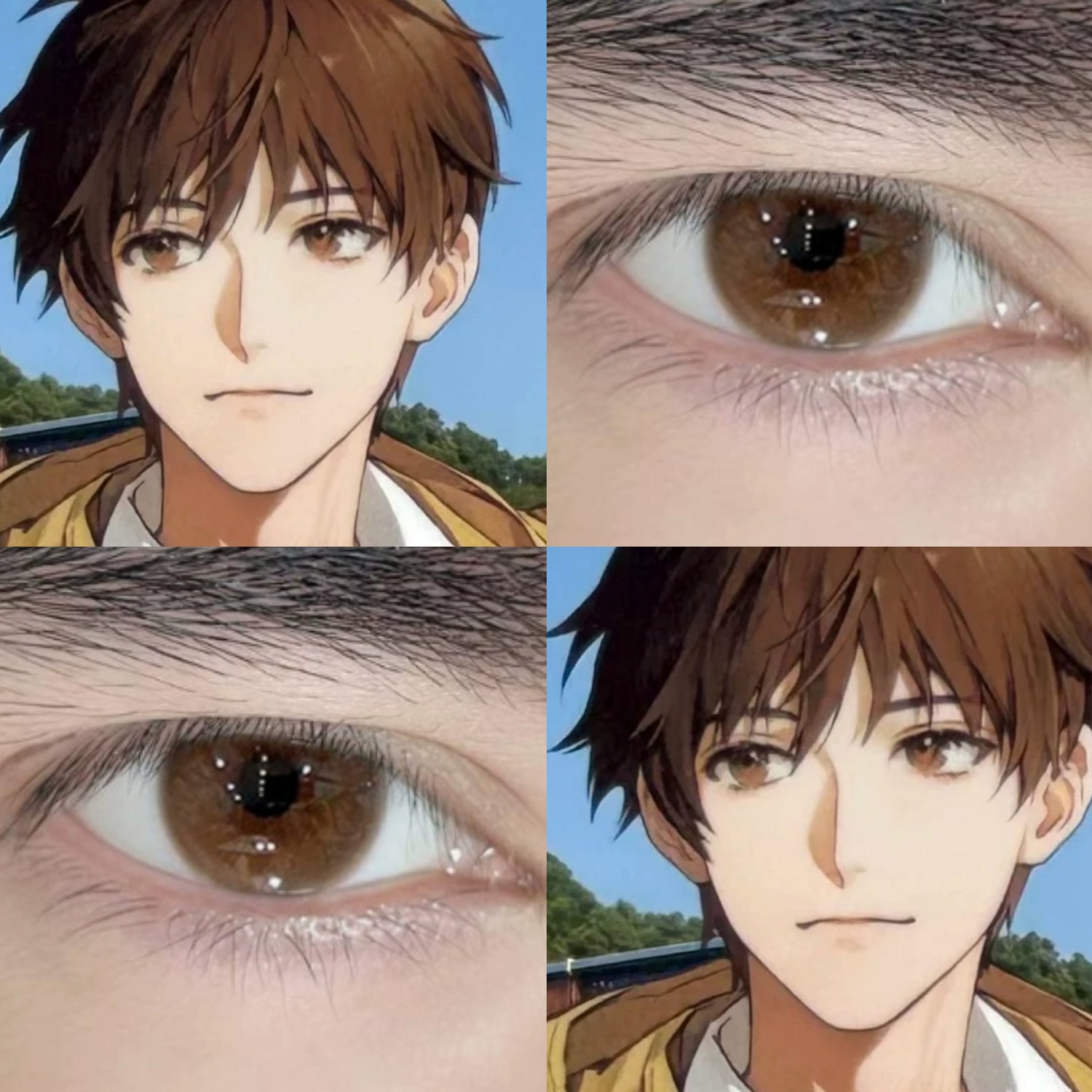 吴邪cos美瞳年抛大直径cosplay男生漫展官方正品彩色隐形眼镜JYP