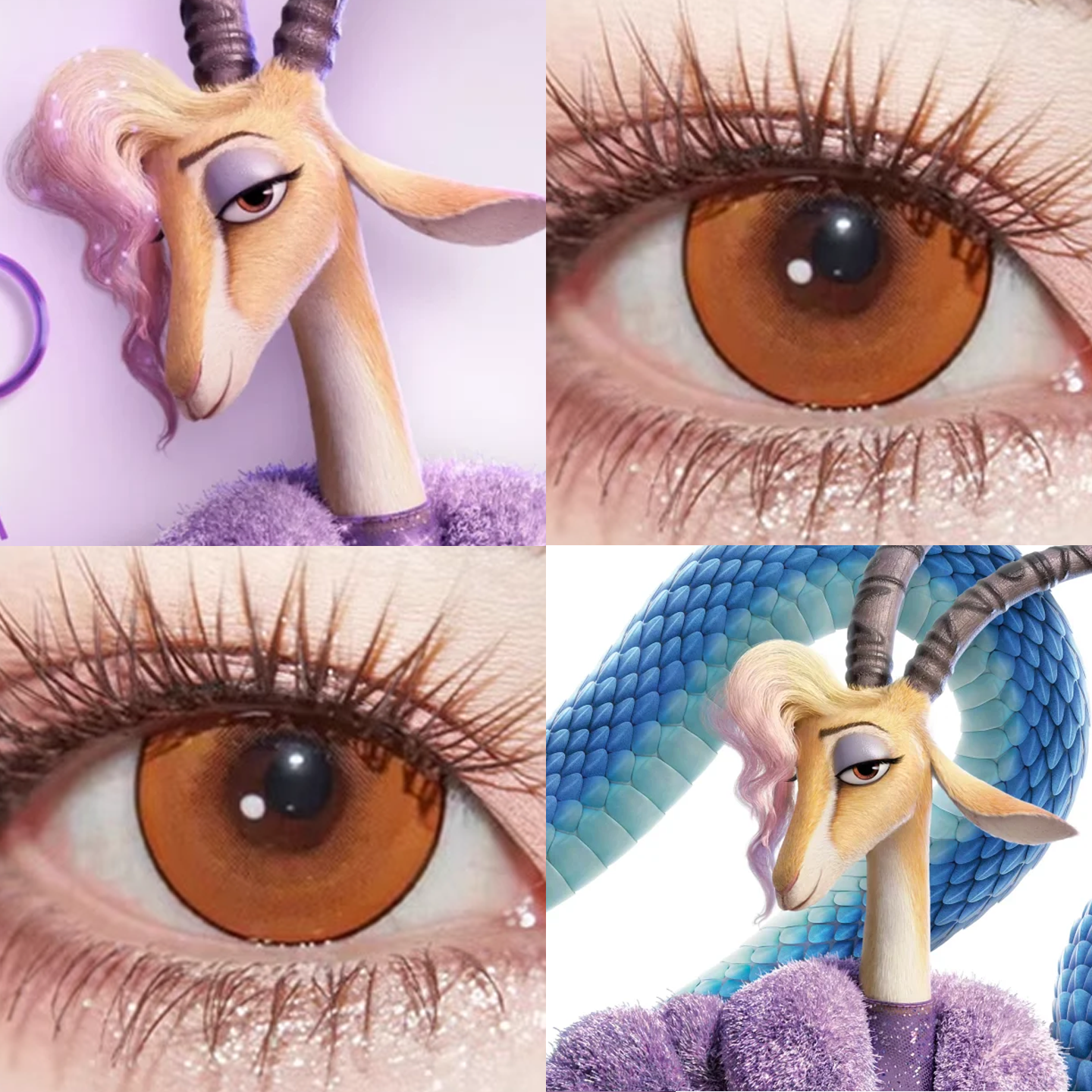 夏奇羊美瞳cos日半年抛疯狂动物城2烤布丁蜜柑橘次元梦境棕栋hn